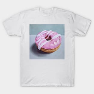 Strawberry Swirl Donut 2 Painting T-Shirt